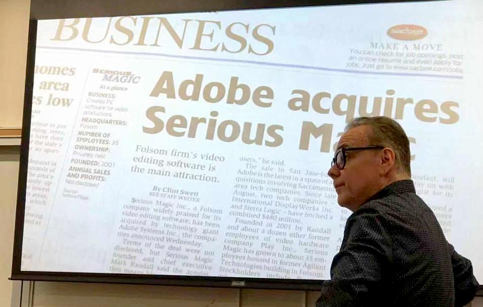 Adobe's Mark Randall shared his entrepreneurial journey