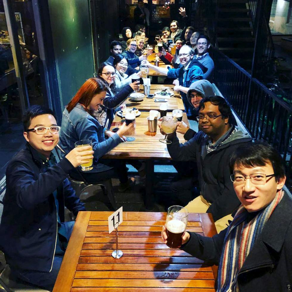 Networking and just plain fun at the pub crawl