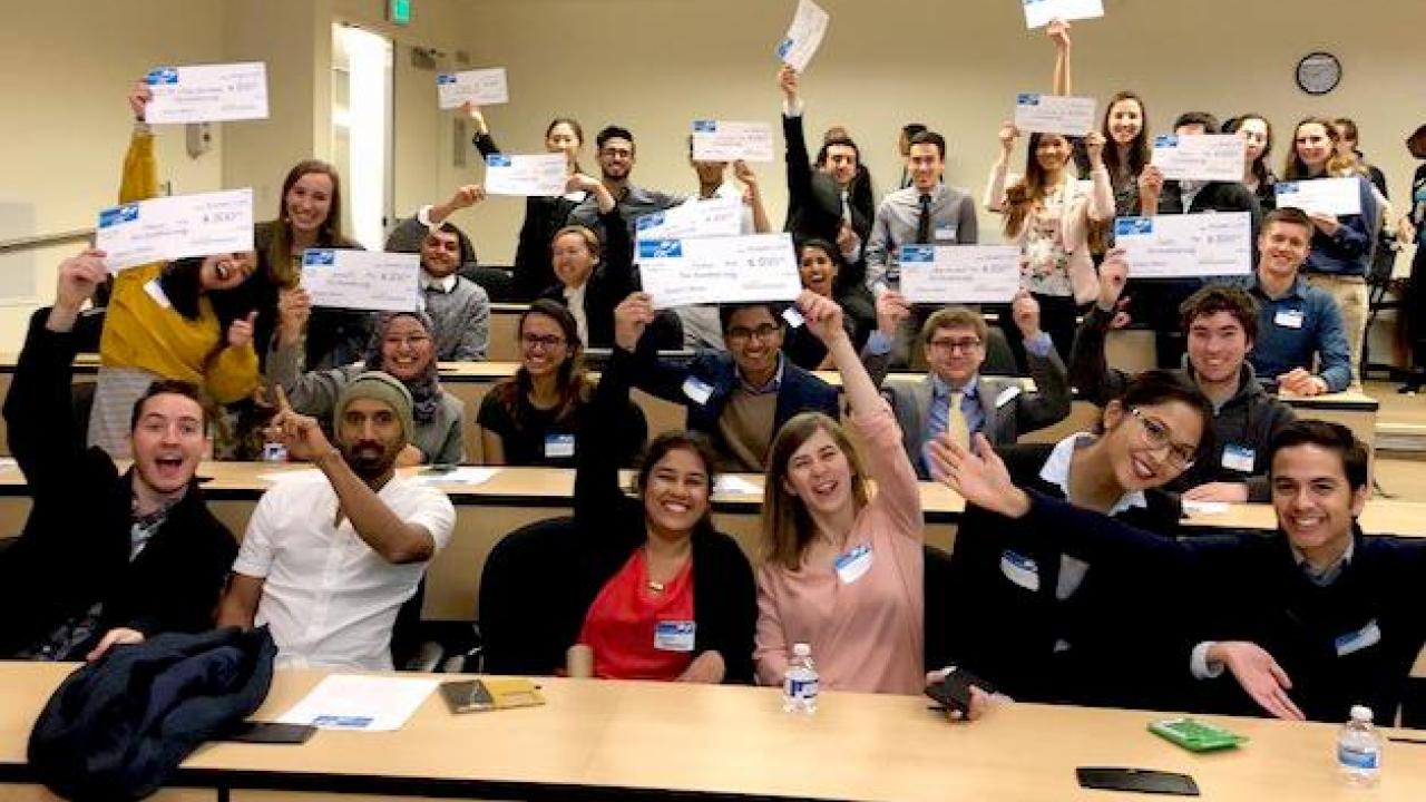 Congratulations! to the 18 amazing UC Davis student teams that each received a $500 microgrant in our first of three Little Bang! poster competitions. 