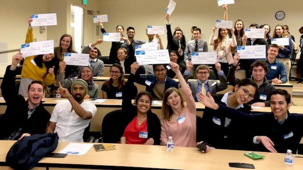 Congratulations! to the 18 amazing UC Davis student teams that each received a $500 microgrant in our first of three Little Bang! poster competitions.