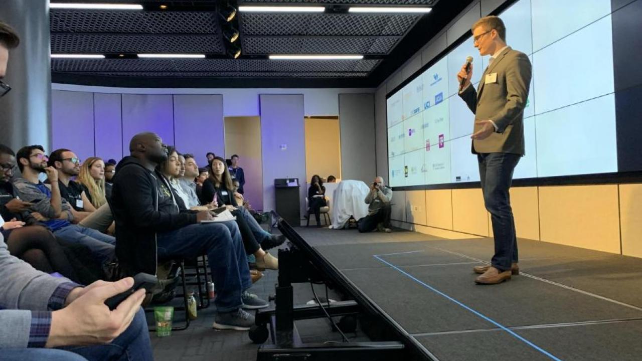 Ryan Barr RePurpose Energy on stage