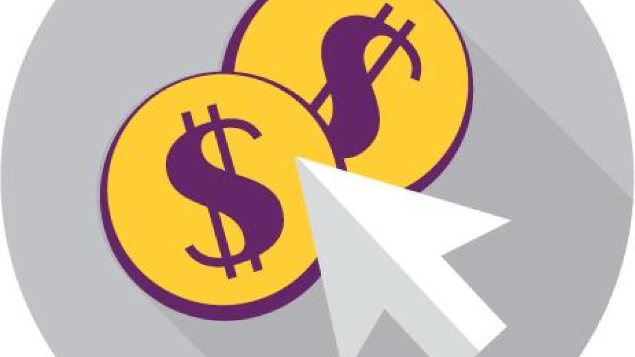 Money coins arrow