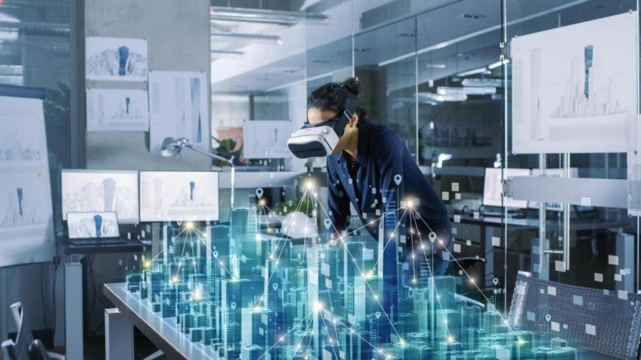 Virtual reality architecture building layout