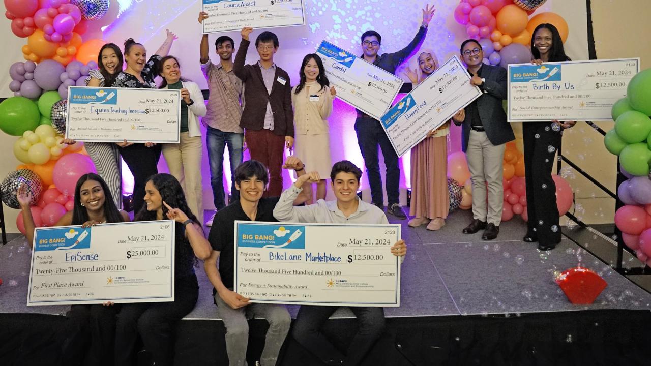 Award winners on stage