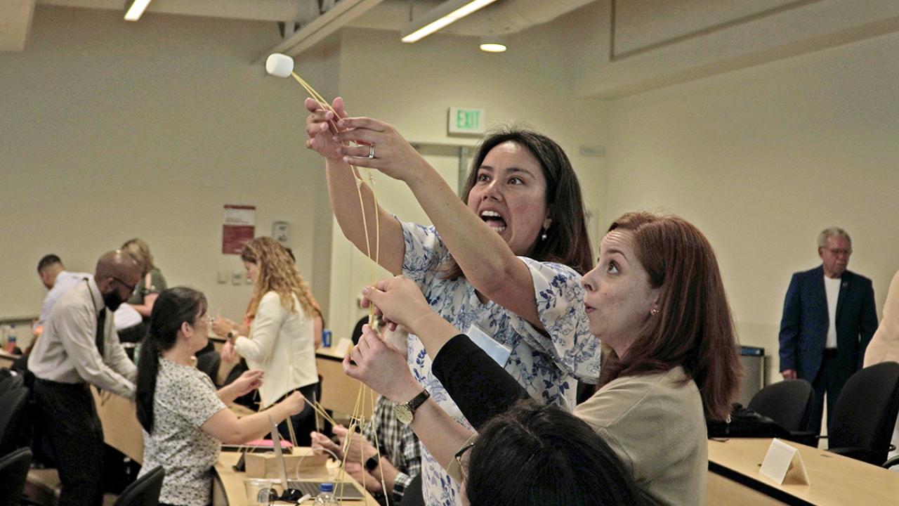 marshmallow tower innovation exercise