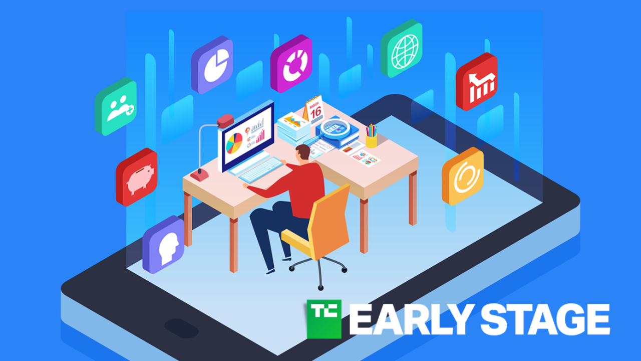 illustration of an early-stage startup office