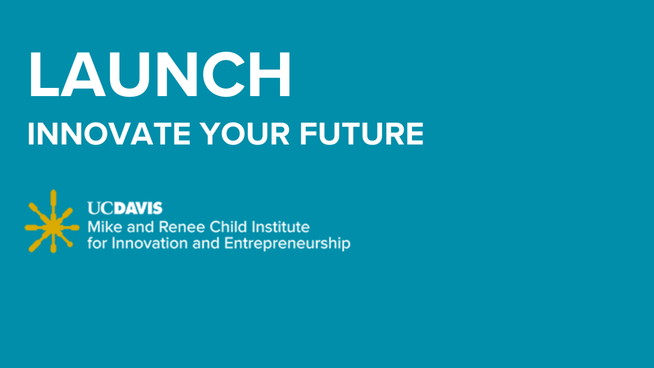 Newsletter header graphic. Text Reads, "Launch: Innovate your Future."