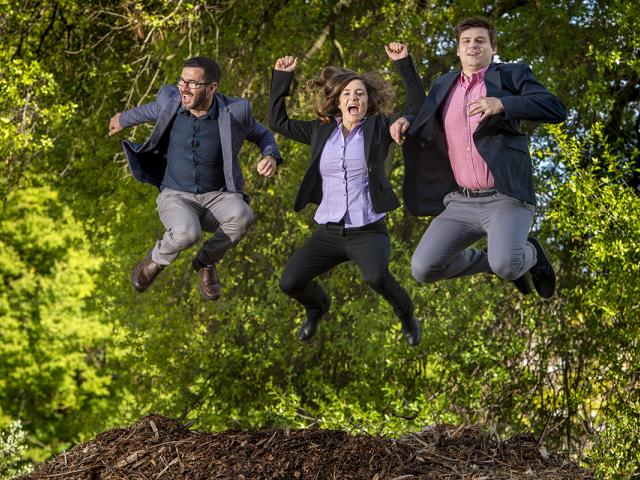 new venture entpreneurs jumping on compost pile