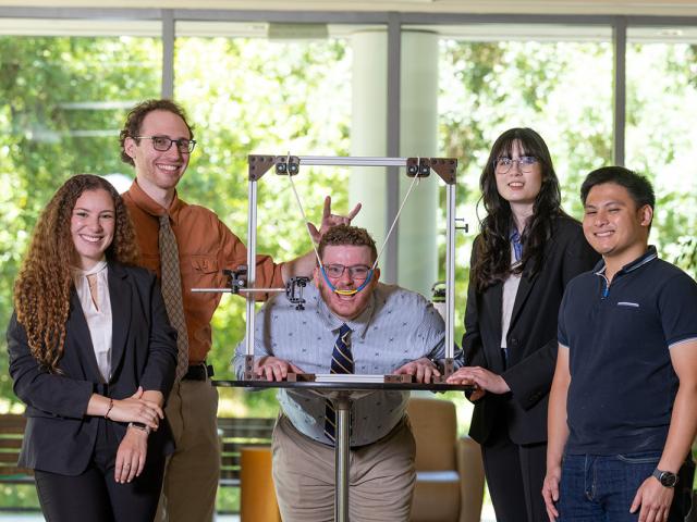 group of graduate students with their vetmed innovation
