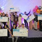Award winners on stage