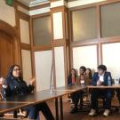 photo of students meeting with San Francisco Mayor London Breed