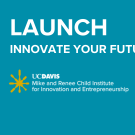Newsletter header graphic. Text Reads, "Launch: Innovate your Future."