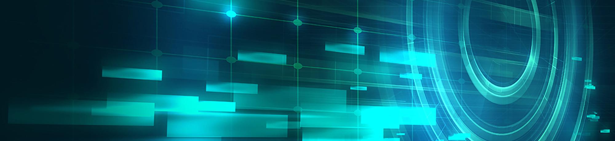 National Labs Entrepreneurship Academy light blue green scientific screen